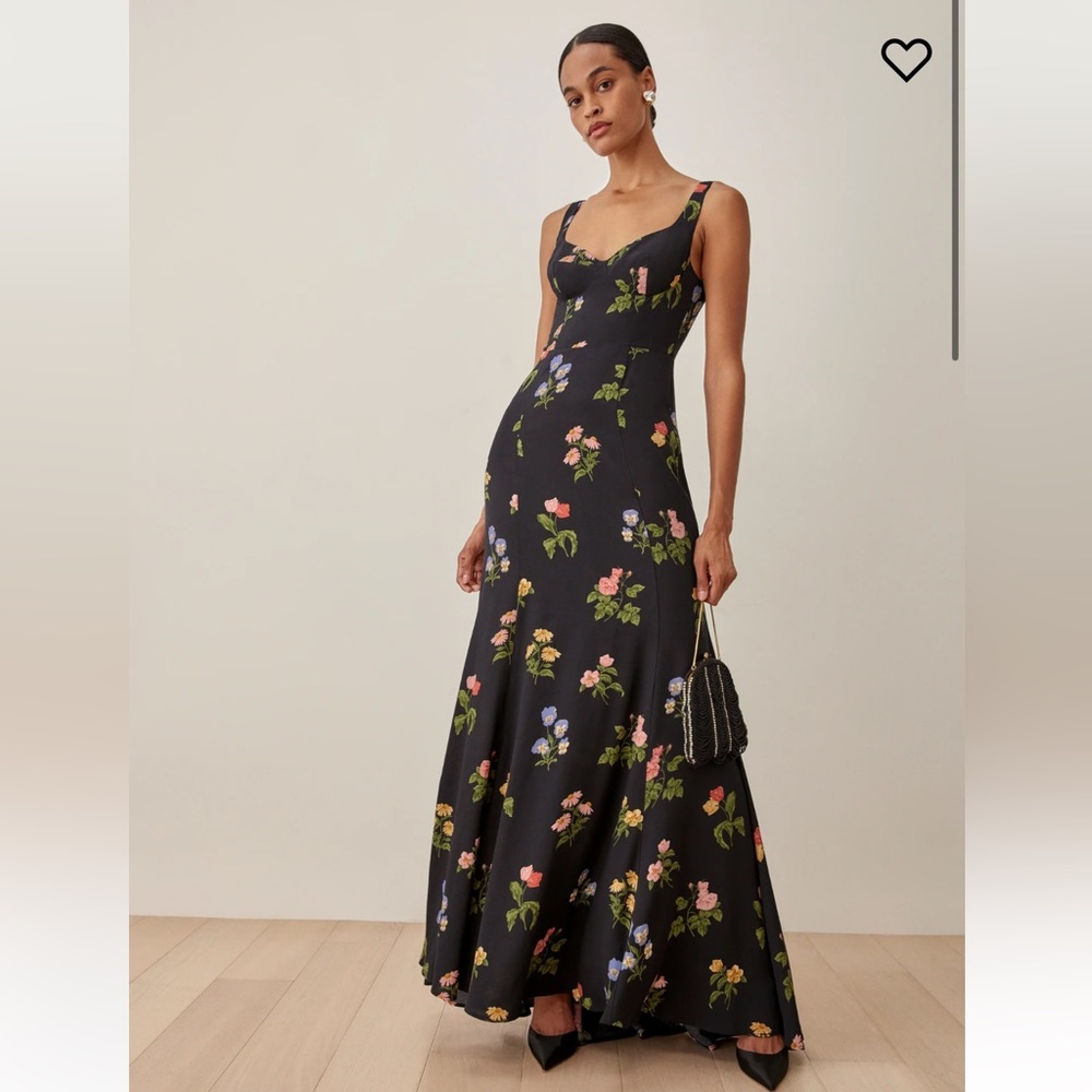 Reformation lecce dress in night bloom